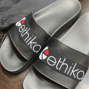 Ethika OG Band logo Premium Slides US 9-9.5 EU 43 NEW